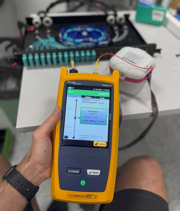 Reflektometr optyczny Fluke OptiFiber Pro QUAD OTDR - wynajem