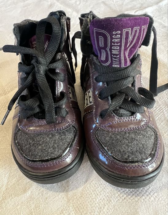 Дитячі черевики-хайтопи Bikkeembergs темно фіолетового кольору