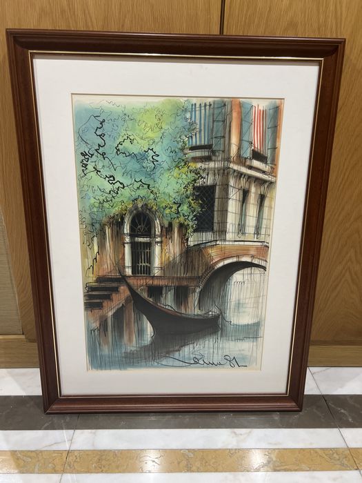 Quadro com moldura e vidro