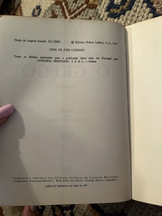 Livro “O Grego” de Pierre Rey