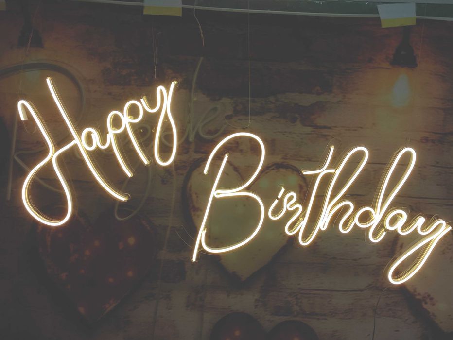 Happy Birthday neon