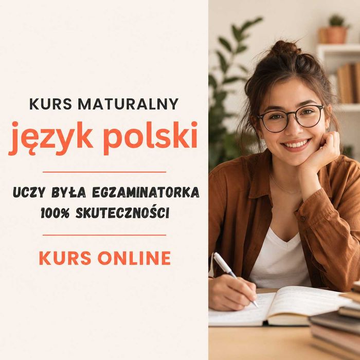 Korepetycje kurs online język polski matura klasa 3 i 4