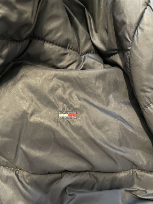 Zimowa meska kurtka puchowa Tommy Hilfiger, czarna, ciepla r. XS