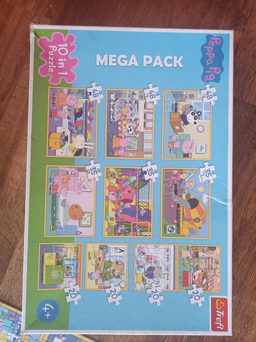 Puzzle Świnka Peppa 10 w 1