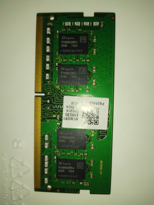 Оперативная память для ноутбука ddr4,8gb