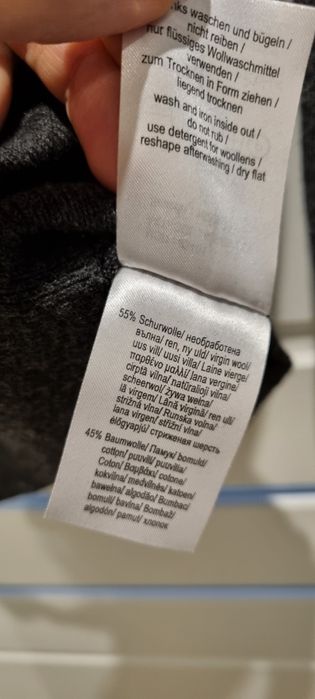 Męski sweter Pierre Cardin - rozm. L - wełna+bawełna 
Sugeruję sprawdz