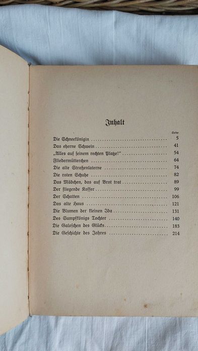 Książka niem. Die Schneekonigin und andere Marchen 1935