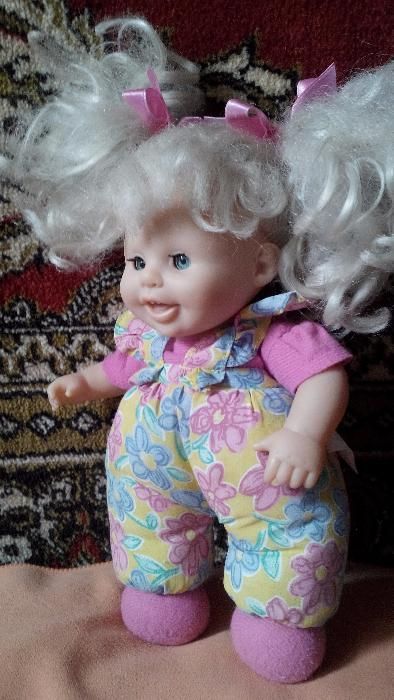 мягкая кукла Max Zapf, зубастенькая с хвостиками, 30 см