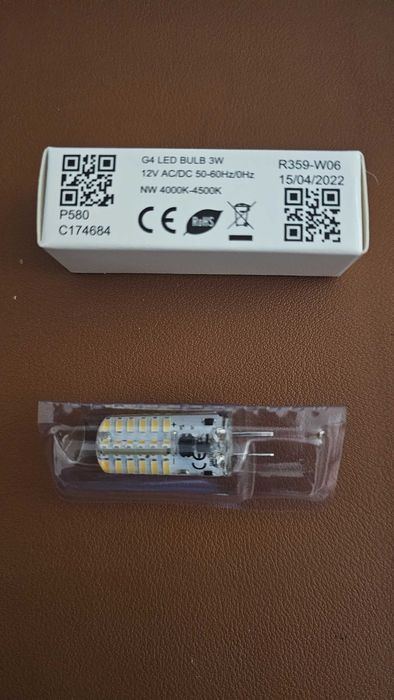 Duas lâmpadas Led G4 12V 3W