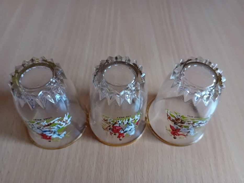 Винтажный набор рюмок "Сцены охоты"