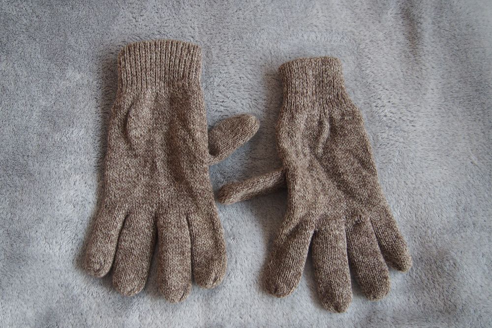 NOWE Rękawice zimowe ciepłe pięciopalczaste