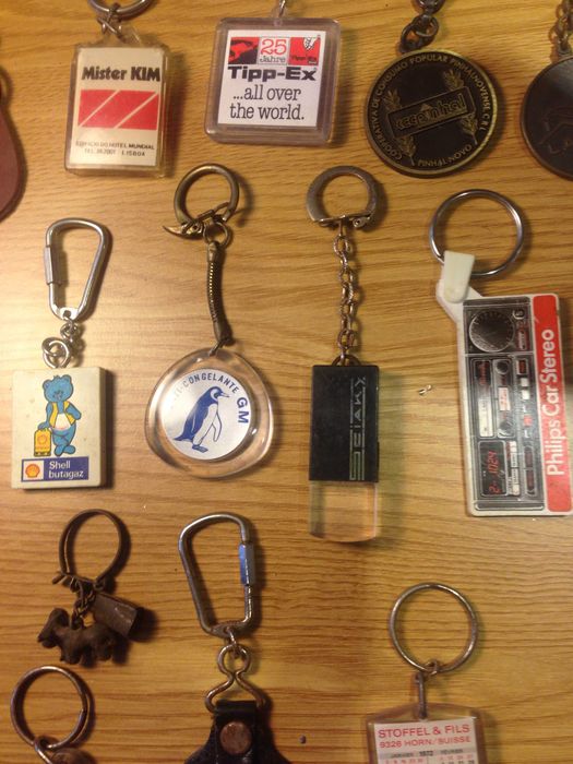 24 porta chaves dos anos 70 e 80