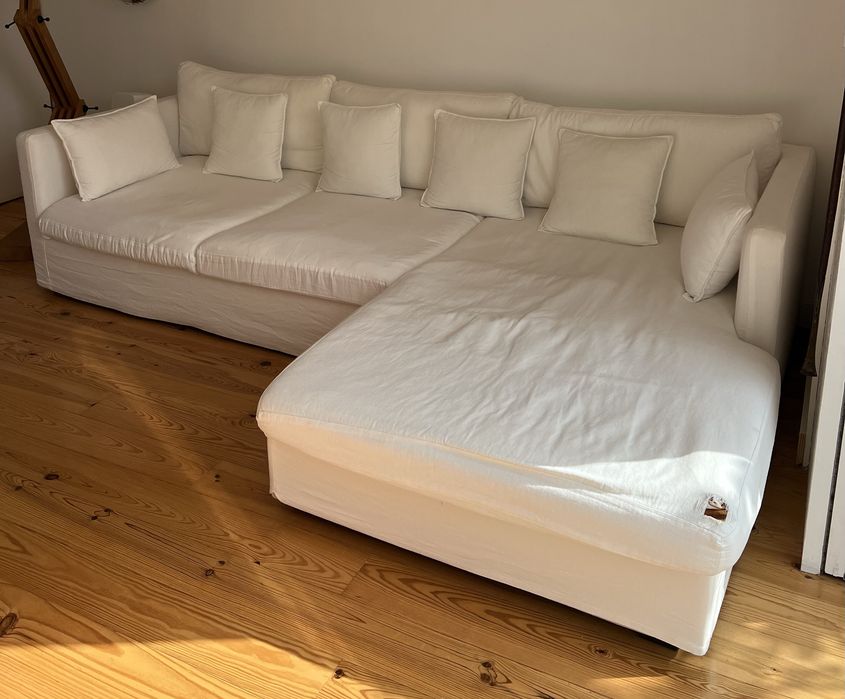 sofá de canto la redoute com chaise longue