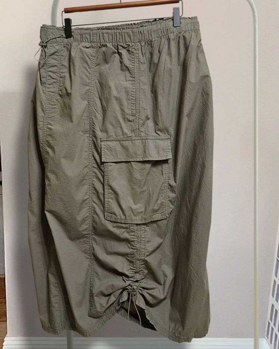 Длинная юбка карго из хлопка marks&spencer большой размер