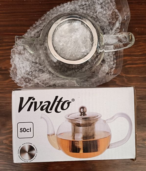Chaleira em Vidro com Filtro, Nova
