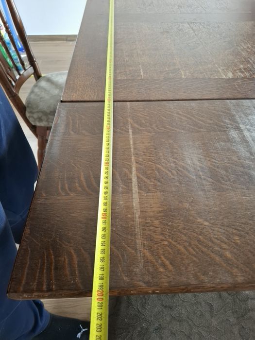 Stół dębowy + 4 krzesła