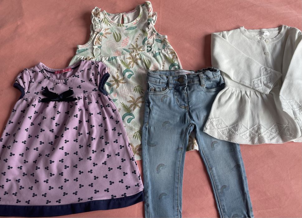 Ubrania dla dziewczynki rozmiar 86 Używane