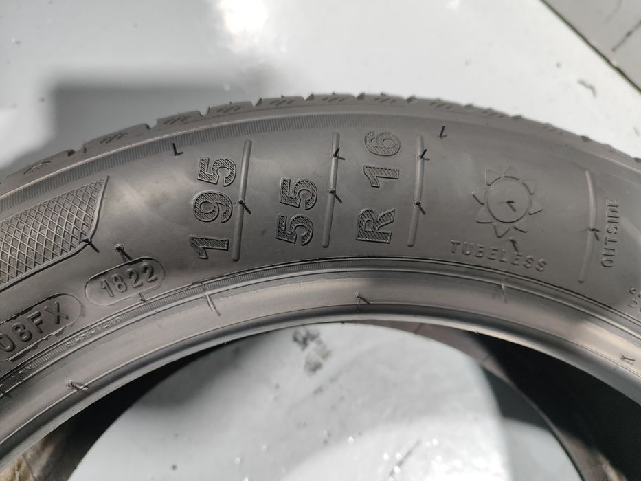 2 pneus semi novos 195-55R16 Kleber - Oferta da Entrega