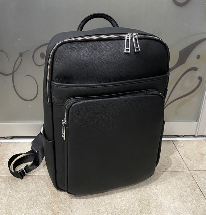 Рюкзак чоловічий шкіряний Мужской рюкзак кожаный чёрный