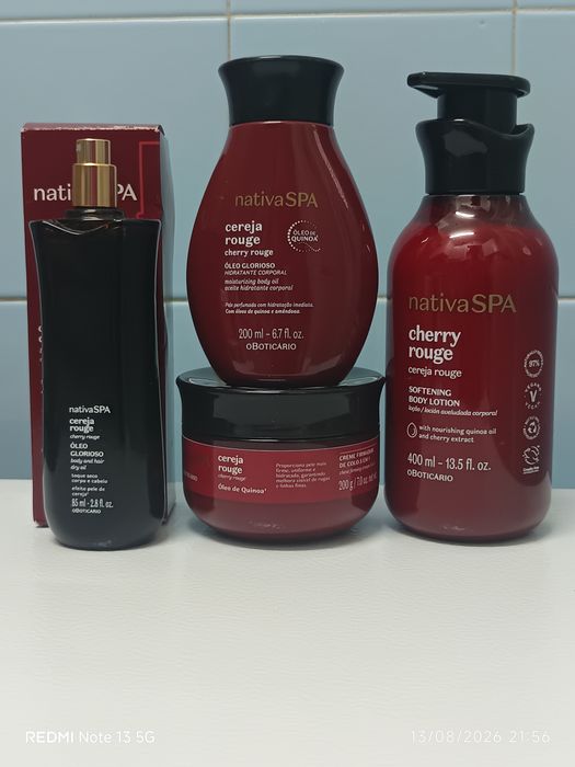 Conjunto nativa spa cereja rouger