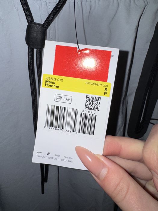 Оригінал Спортивні весна Nike Tech IB6663-012 Оригинал найк сірі S