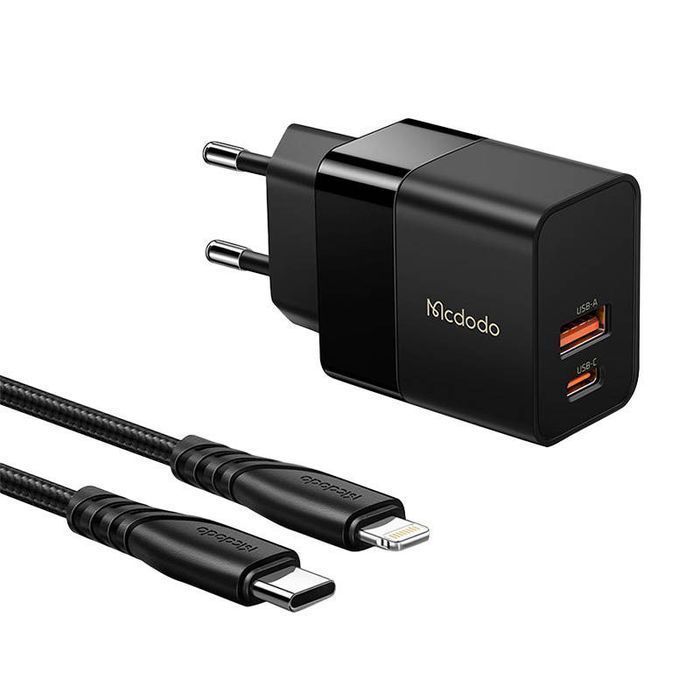 Ładowarka sieciowa Mcdodo CH-1952 USB + USB-C, 20W + kabel