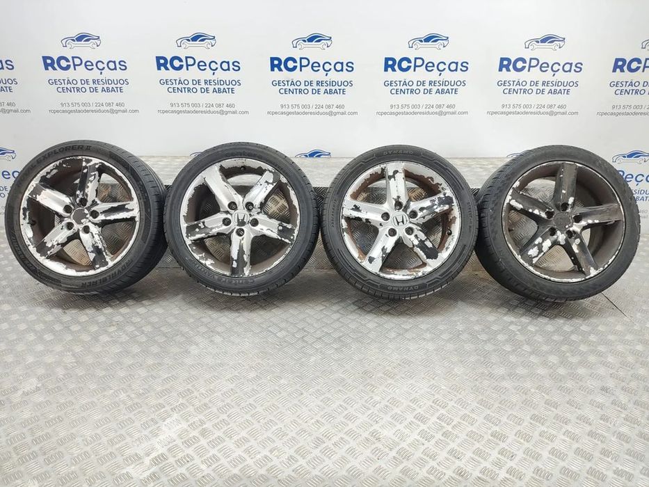 Conjunto Jantes 17 Originais Honda Civic 8 VIII FK 7J ET55 5x114,3J