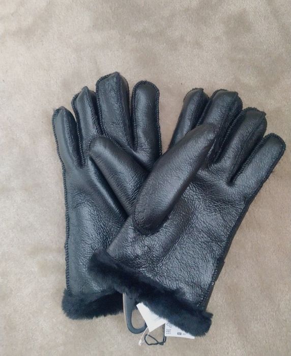 Перчатки кожаные зимние