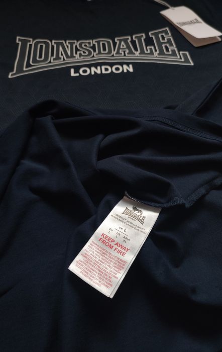Футболка Lonsdale underground graphic navy big logo (Розмір L): 1