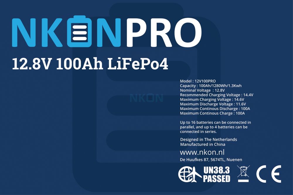 Акумулятор Nkon Leisure Pro 12v 100ah lifepo4