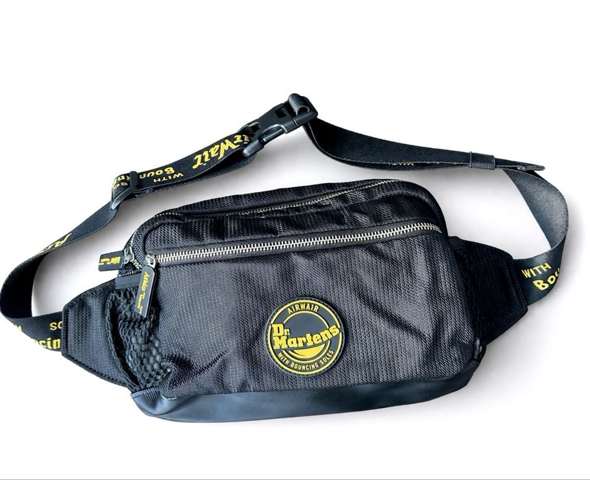 Dr martens bumbag belt bag black сумка поясна через плече мужская