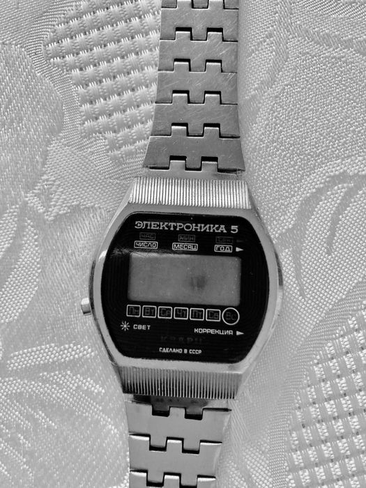 Часы мужские наручные " Электроника 5 " , выпуск 1983 г