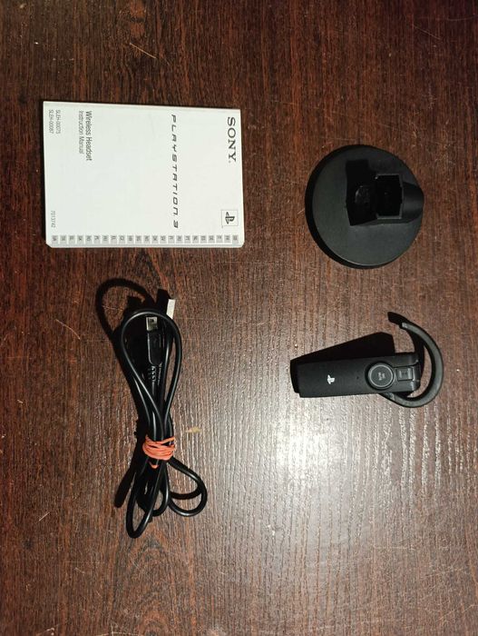 Sony Wireless Headset PS3 Słuchawka PlayStation ze stacją i przewodem