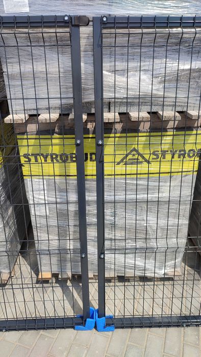 Brama dwuskrzydłowa panelowa GRAFIT wys. 143cm