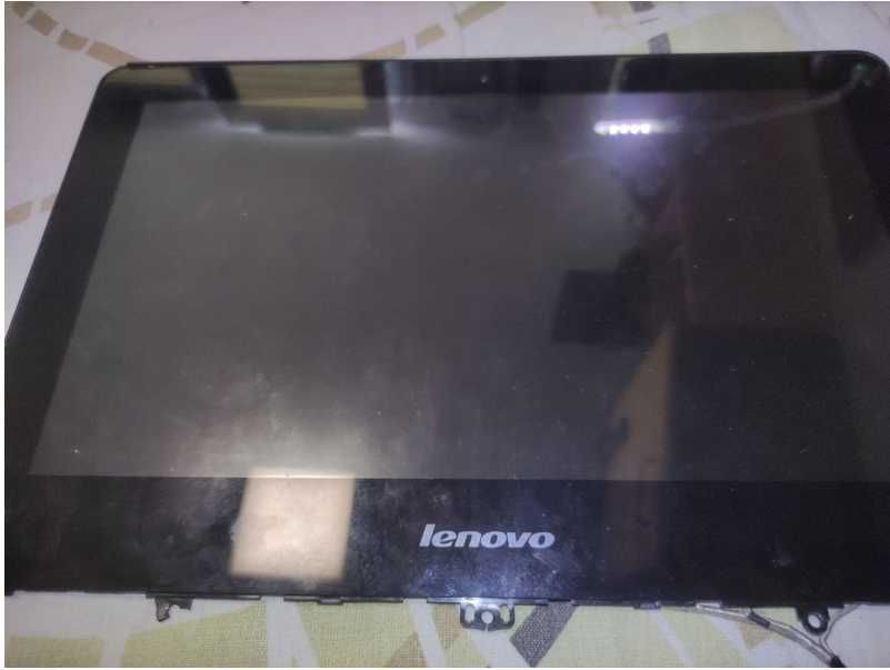 Lenovo – Matryca LED 11.6" LP116WH7 z klapą, ramką i kamerą – komplet