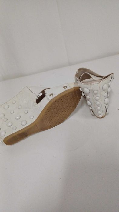 Buty klapki na koturnie Lanqier  r. 37