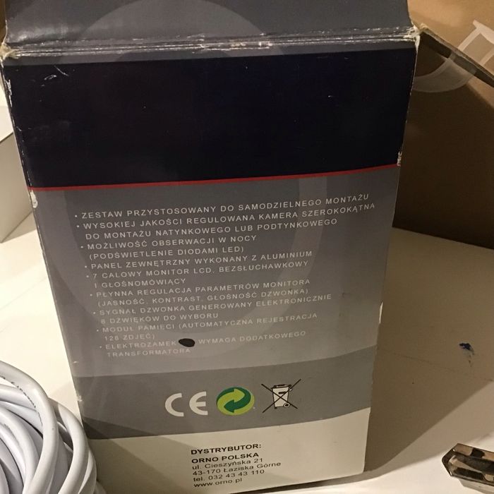 Zestaw wideodomofon  z modułem pamięci Nowy ORNO