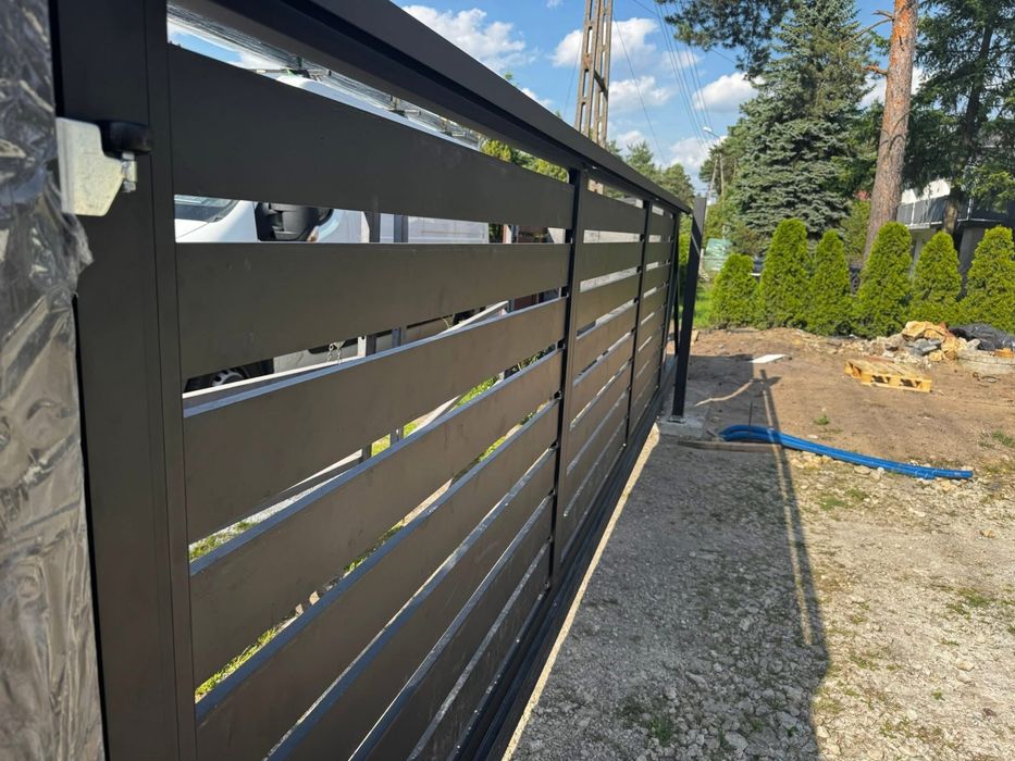 Brama przesuwna brama wjazdowa aluminiowa ogrodzenie