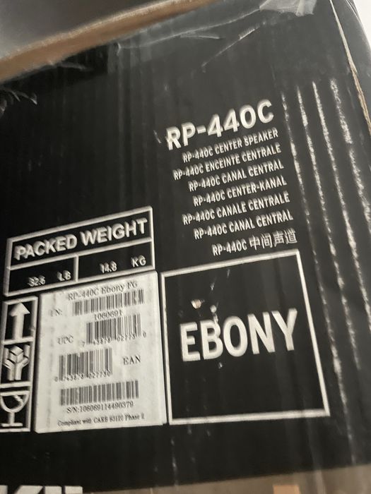 Coluna Central Klipsch RP-440C Ebony (Com Caixa Original)