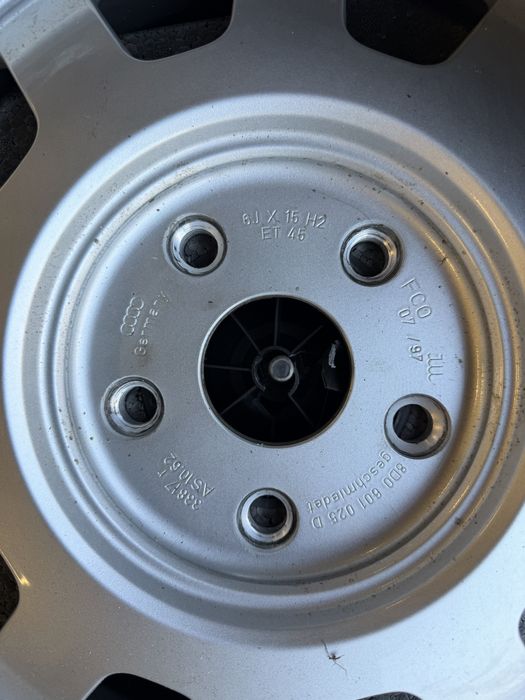 Koło dojazdowe zapasowe zestaw kluczy klucze lewarek audi 5x112 r15 opona firehawk 195/65