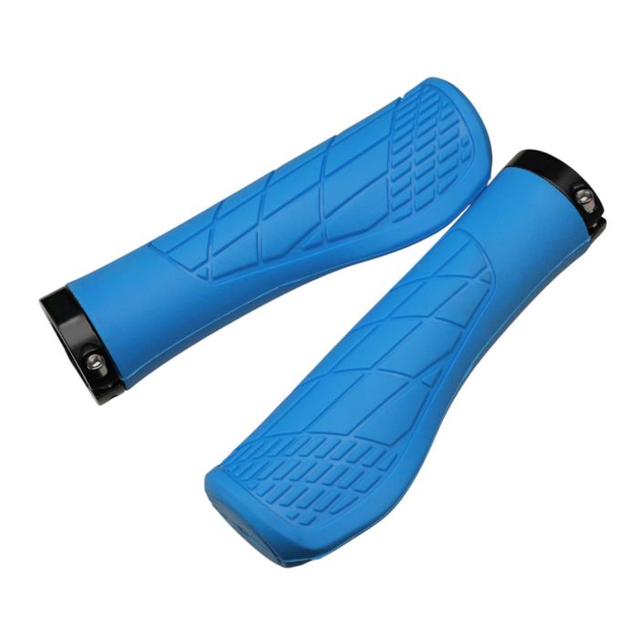 NIEBIESKIE gripy ergonomiczne chwyty rączki rowerowe niebieski