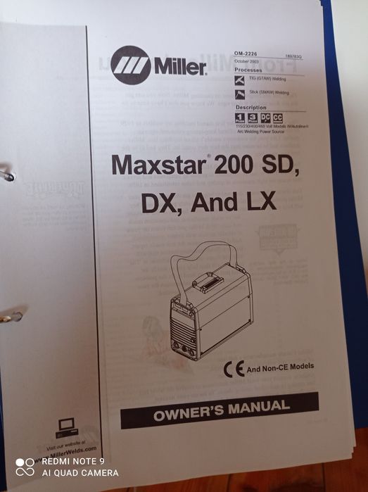 Miller Maxstar 200 DX-TIG Profissional & Elétrodo -Topo de Gama -Pulse