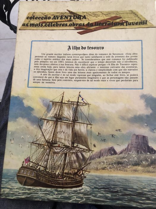 Livro de aventuras “ A ilha do tesouro “ Robert L. Stevenson”