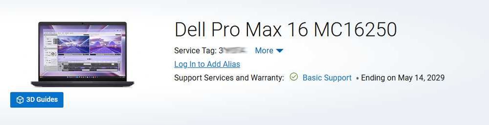 Portátil Dell Pro MAX 16 Ultra 7 64GB Memória RAM 1TB SSD Duas Gráficas (Nvidia RTX PRO 2000 8GB + Intel Arc 32GB) WIN 11 PRO