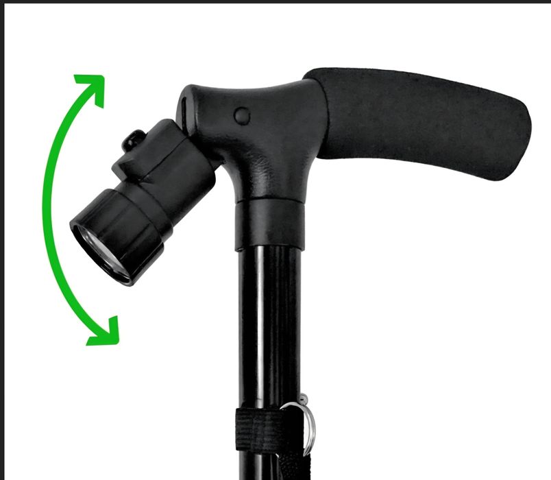 Laska kula ortopedyczna składana lekka led trójnóg prezent dla seniora