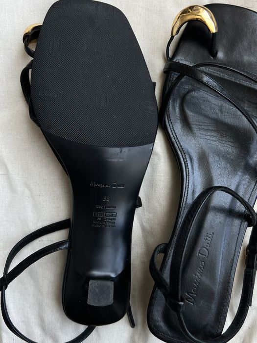 Босоножки kitten heel Massimo Dutti