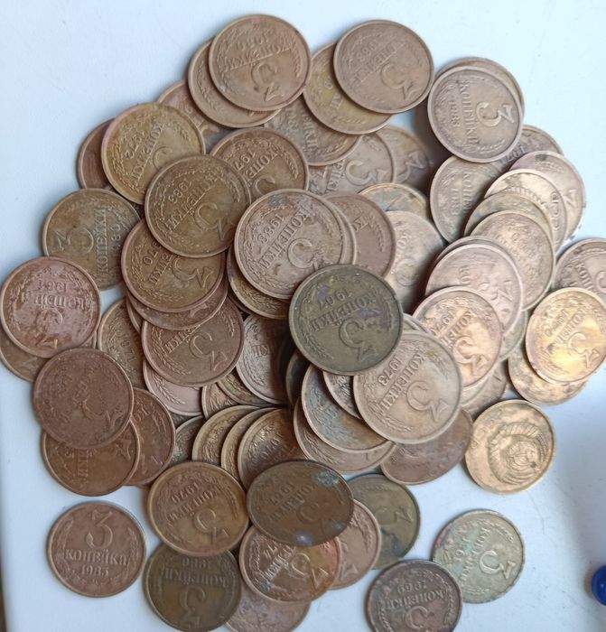 Продам монеты СССР 1, 2, 3, 5 копеек