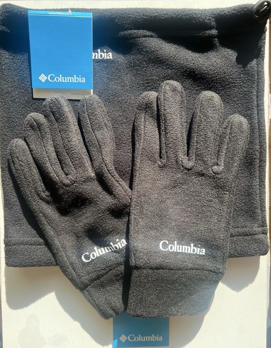 Комплект Рукавиці Columbia зимові флісові + Баф Columbia флісовий.