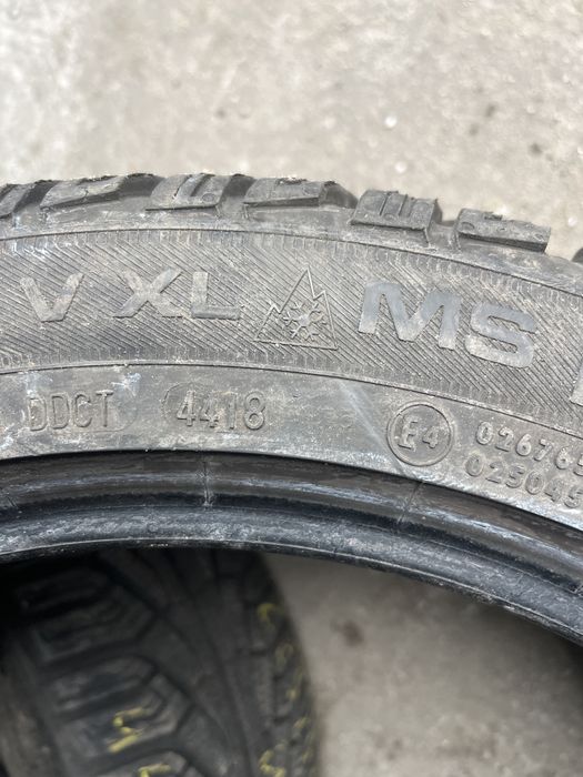 2x 225/45/17 94V XL Uniroyal MS plus 77 idealny stan 7,5mm 2szt zimowe