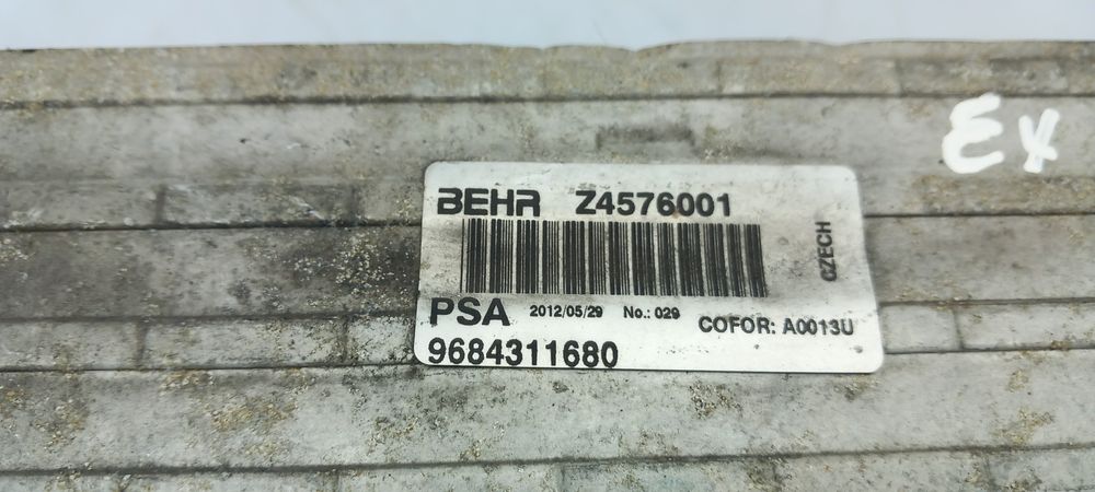 Radiador do intercooler CITROËN C3 Picasso (SH_)